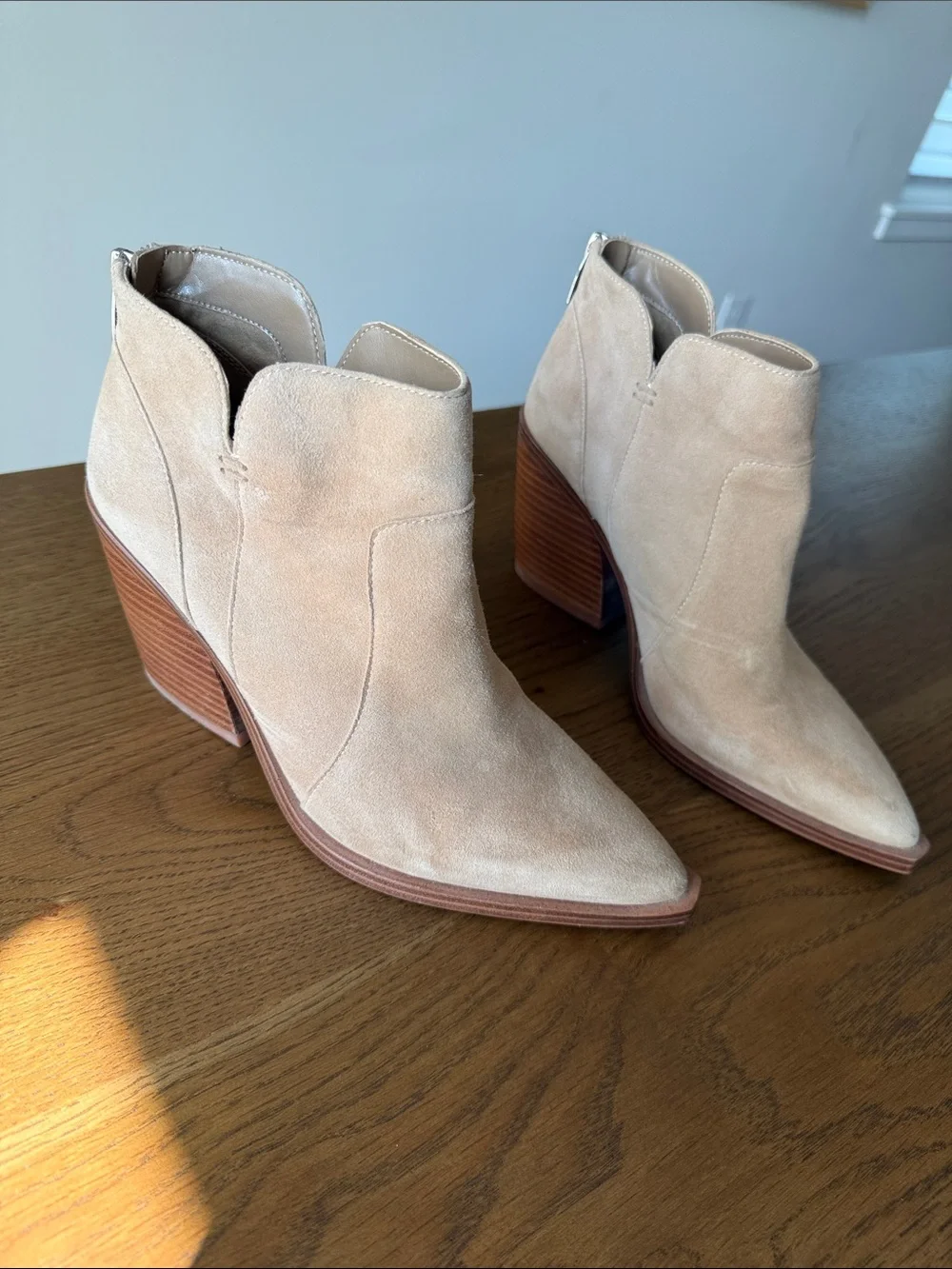 Vince Camuto Women's Suede Pointed Ankle Boots